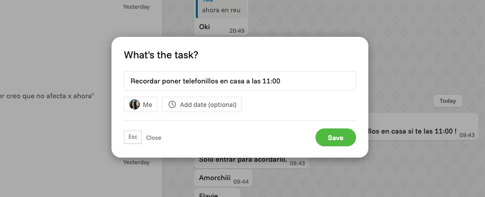 Confirma y guarda